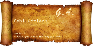 Gabl Adrienn névjegykártya